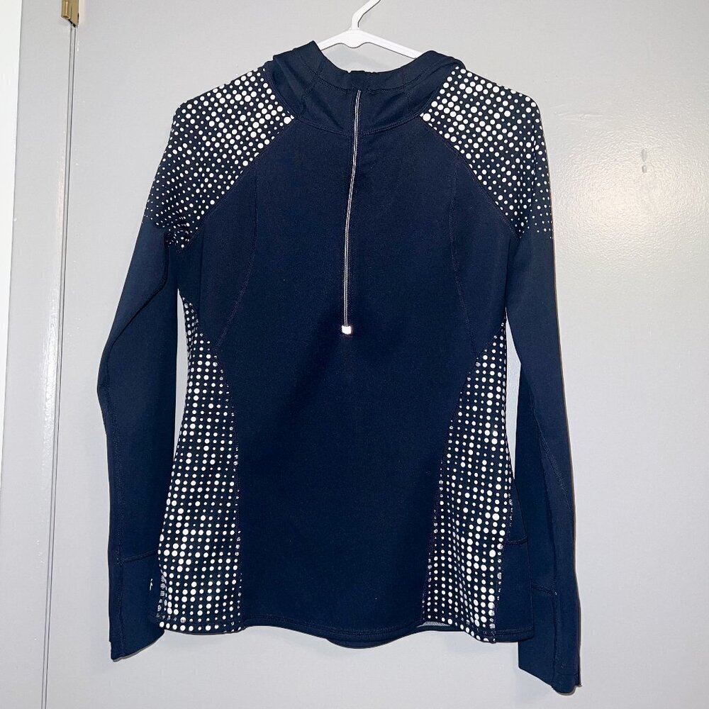 Athleta Women's Running Wild Navy Blue Half Zip Scuba Hoodie 2.0 Size XS